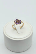 Anillo con flor