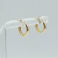 Aretes Huggies Concavo Liso