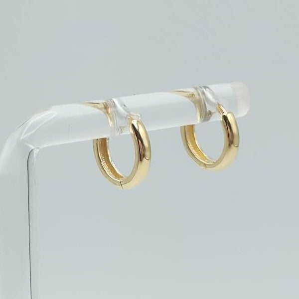 Aretes Huggies Concavo Liso