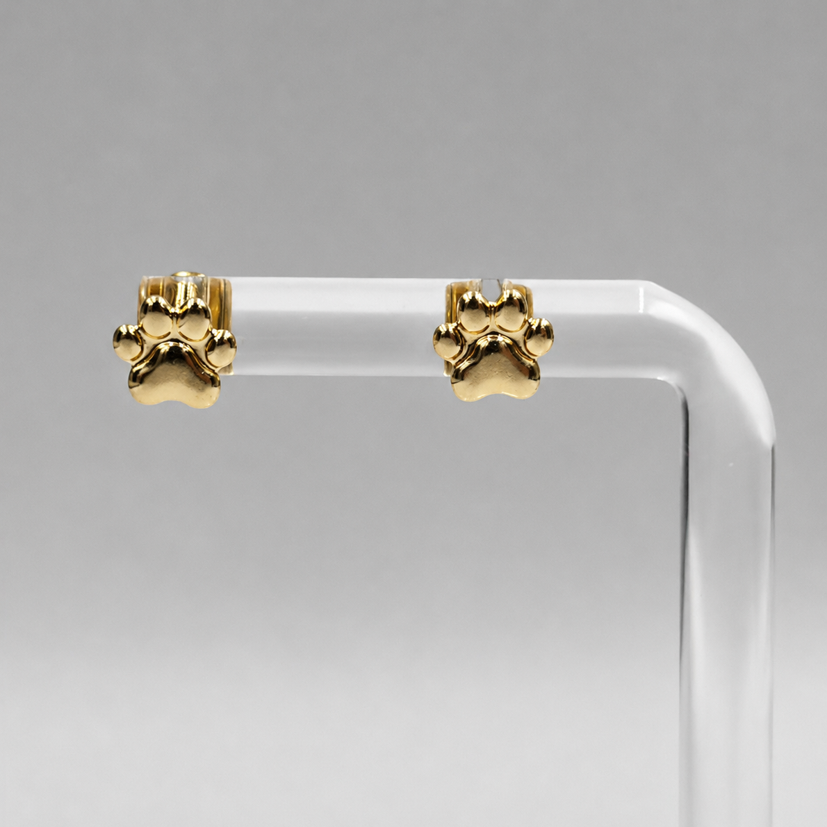 Aretes Estilo Topo Forma de Animal Paw