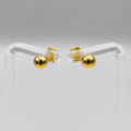 Aretes Estilo Topo Bola Lisa