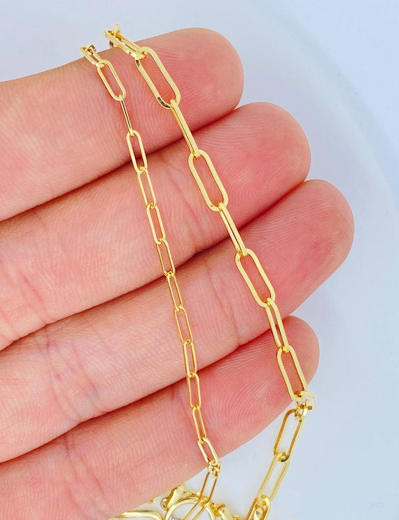 cadena de clip ORO 18k