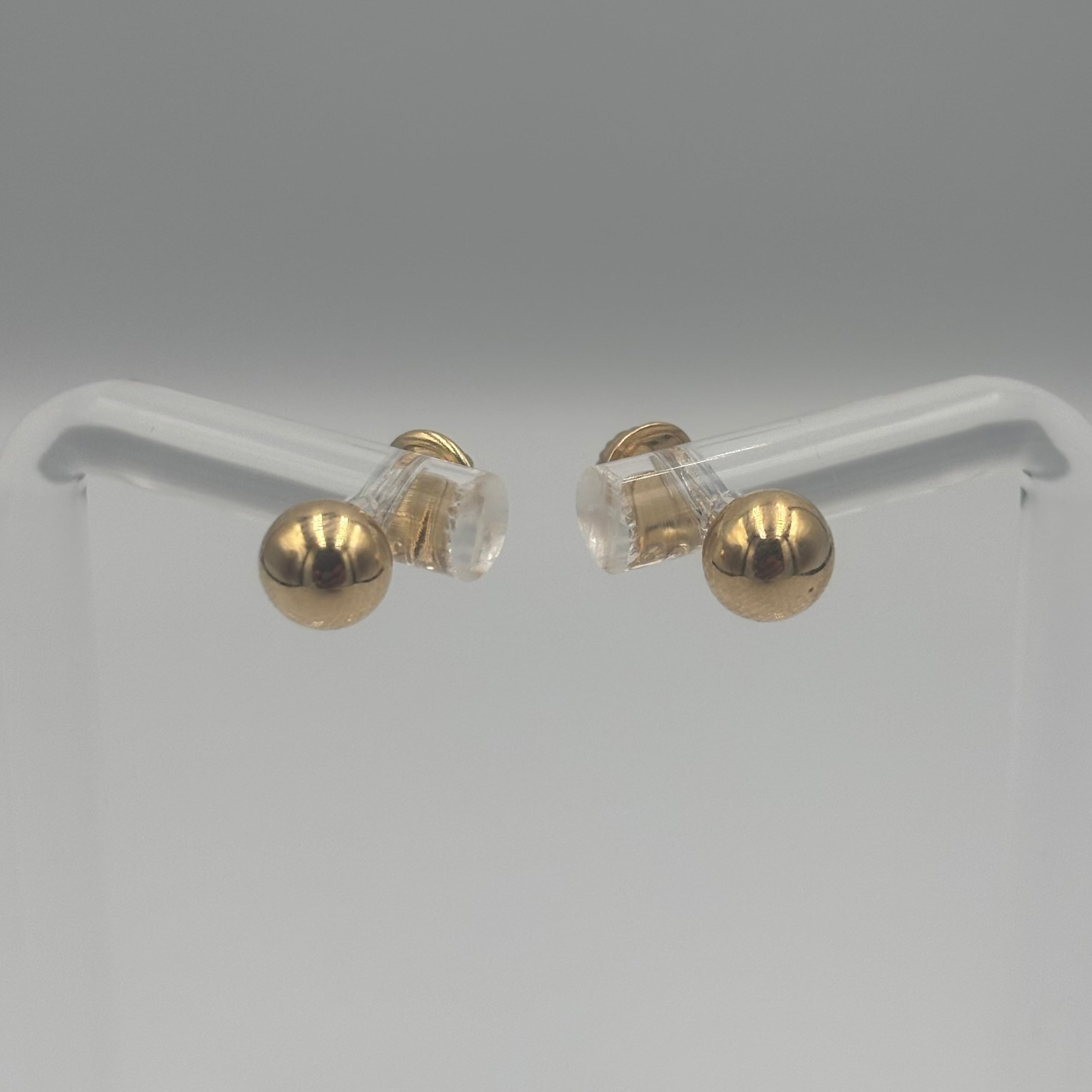 Aretes estilo topo Bola Lisa