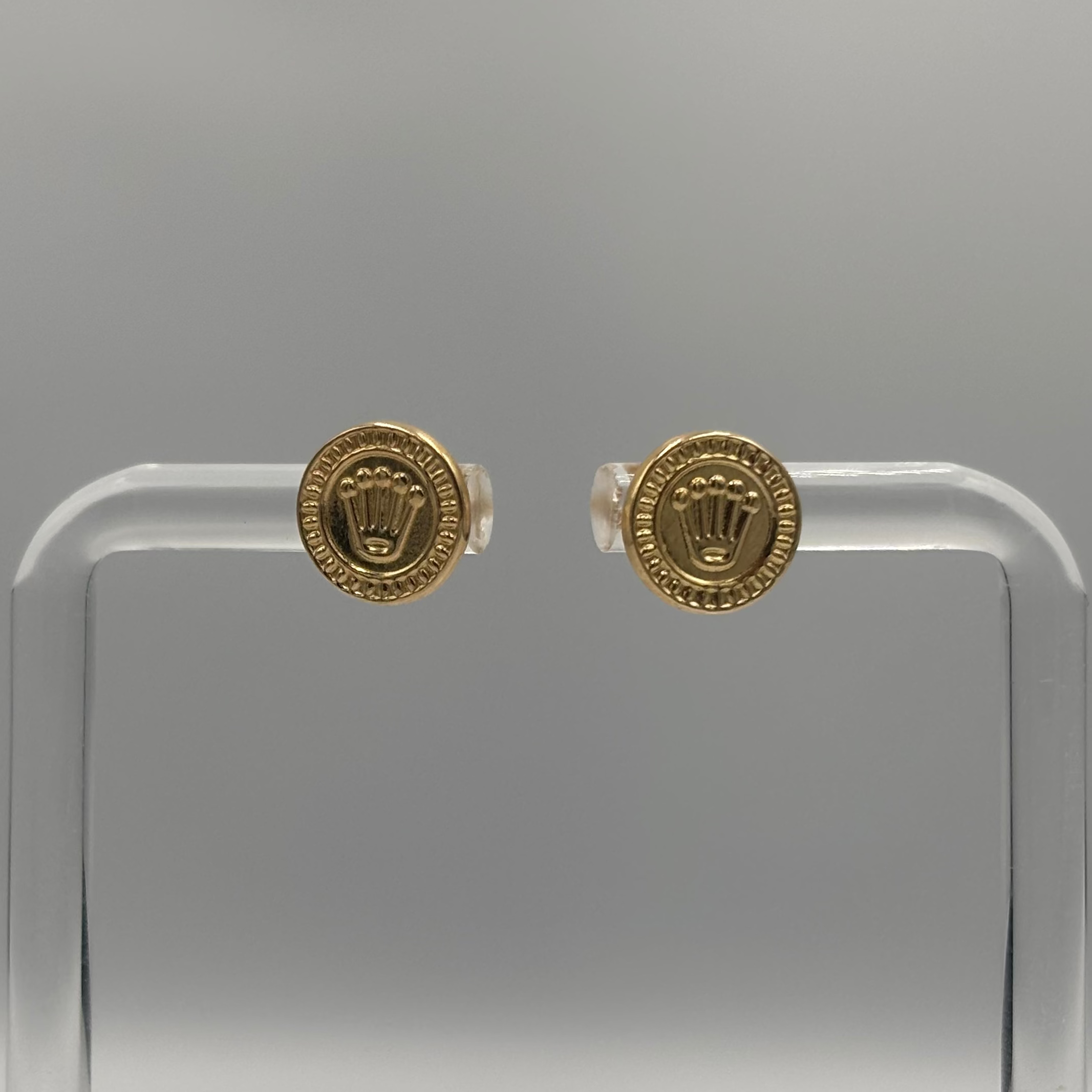 Aretes estilo topo Rolex