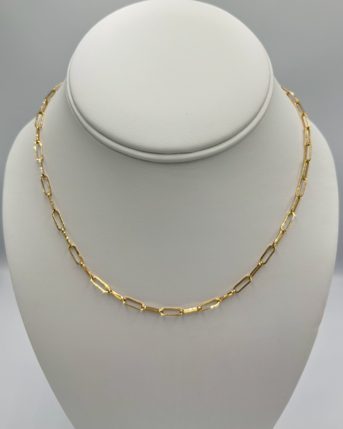 Cadena Paperclip Oro 18k