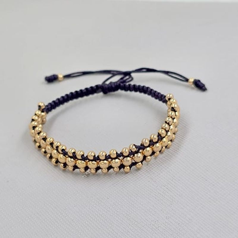 brazalete tejido con ORO 18K